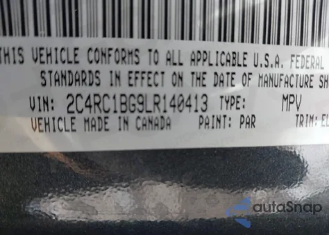 2020 Chrysler Pacifica Touring L from USA, damaged, VIN 2C4RC1BG9LR140413